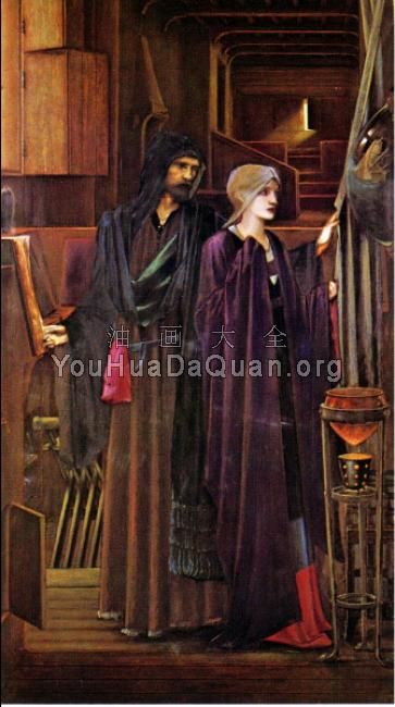 巫师 - 爱德华·科莱·伯恩·琼斯